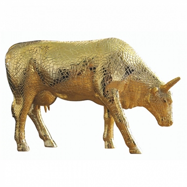 CowParade - Mira Moo Gold, Large